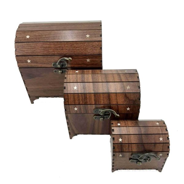صندوقچه چوبی سه تایی