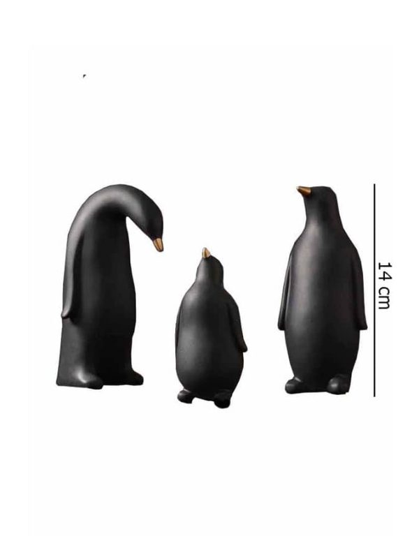 مجسمه دکوری 3 عددی پنگوئن